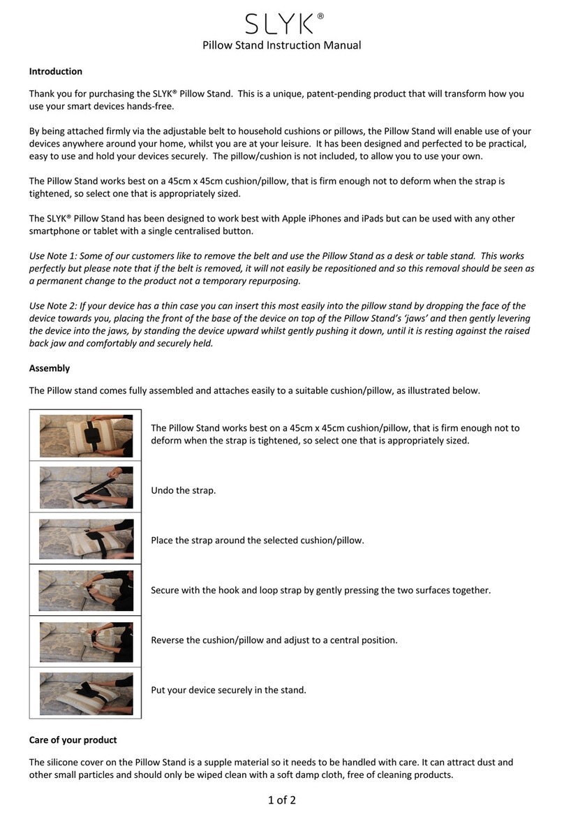 SLYK Pillow Stand instruction manual