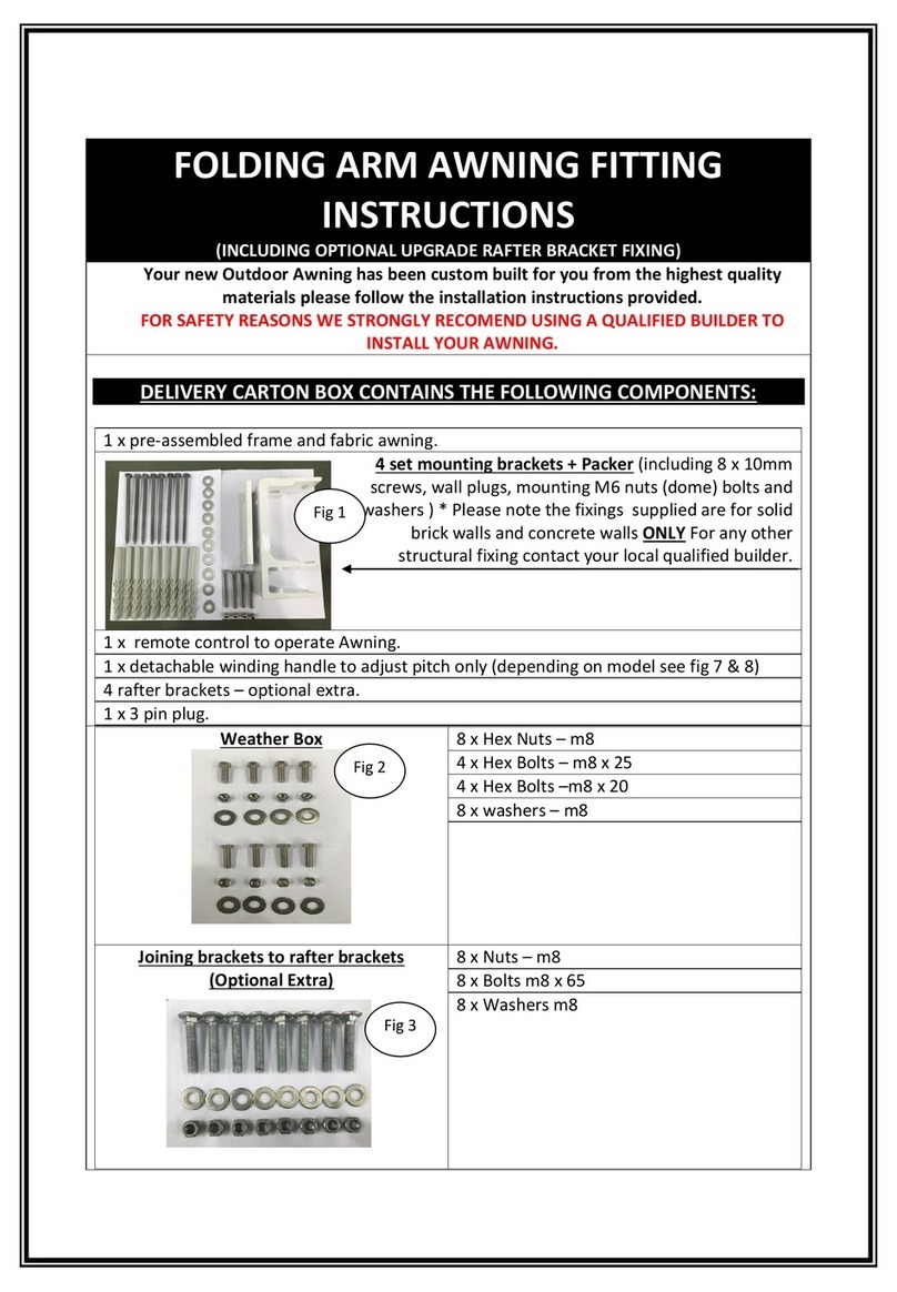 Half Price Blinds Folding Arm Awning Fitting instructions