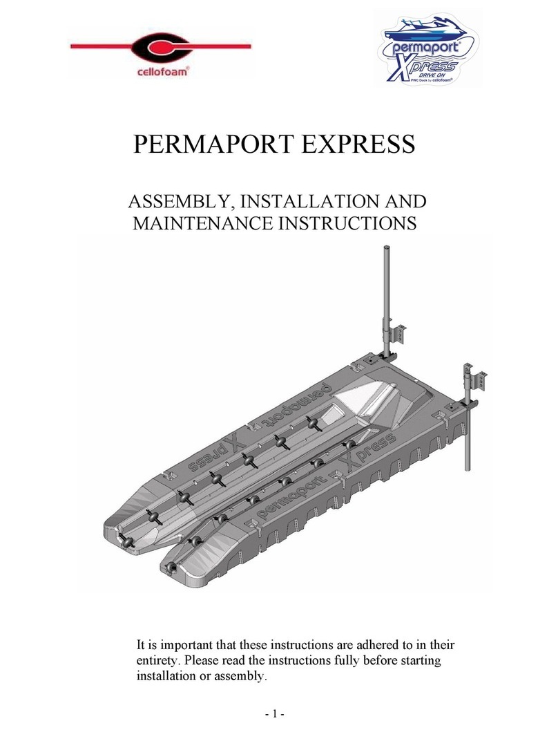 Cellofoam PERMAPORT EXPRESS Assembly, installation and maintenance instructions