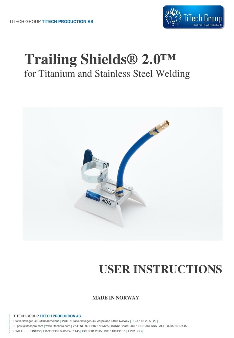 TITECH Trailing Shields 2.0 Series User instructions