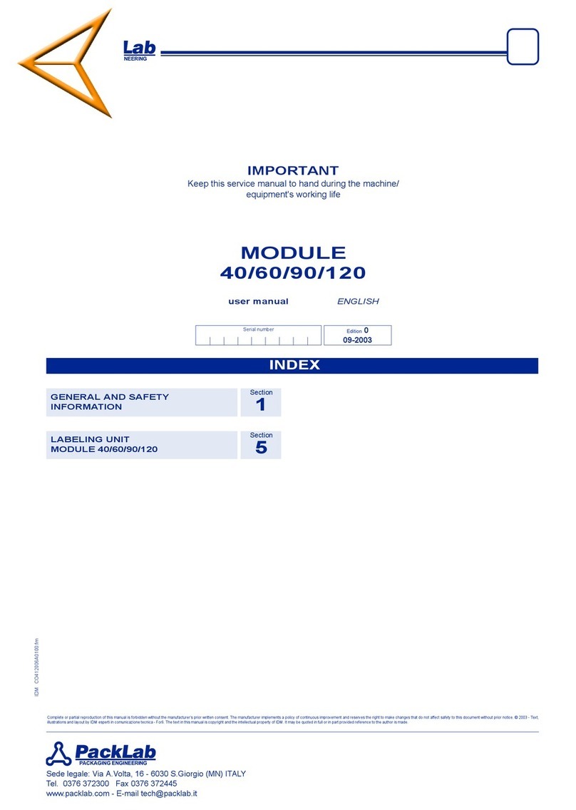 PackLab MODULE 40 user manual