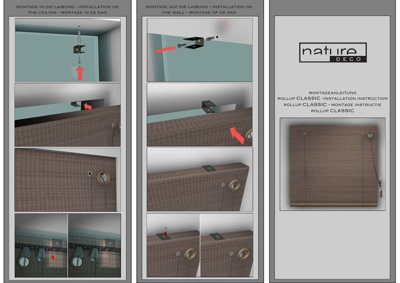 Nature Deco RollUp CLASSIC installation instructions