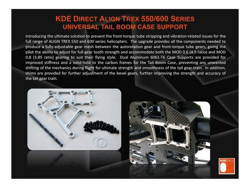KDE Direct Align Trex 550 Series User manual
