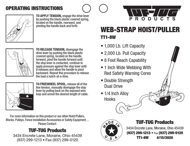 TUF-TUG Products TT1-8W operating instructions
