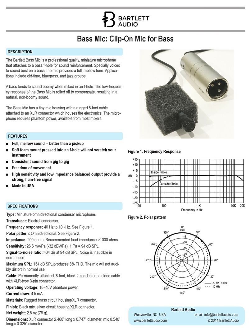 Bartlett Audio Bass Mic quick start guide