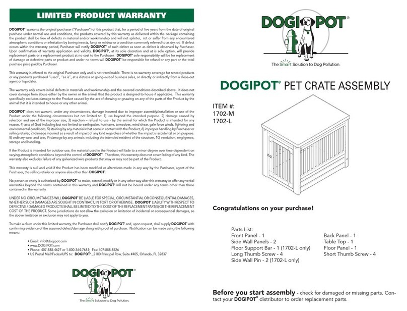 DOGIPOT 1702-M Assembly instructions