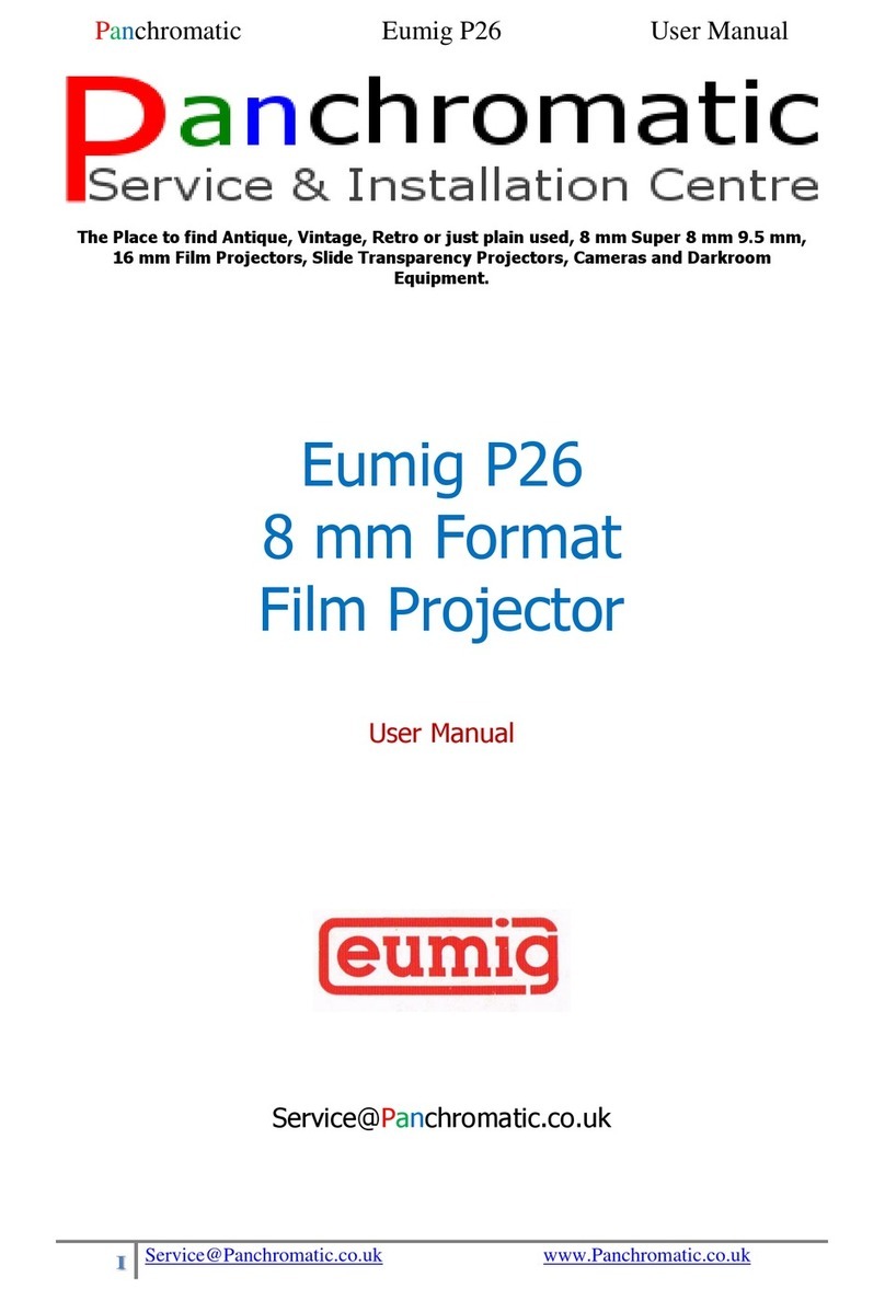 Panchromatic Eumig P26 User manual