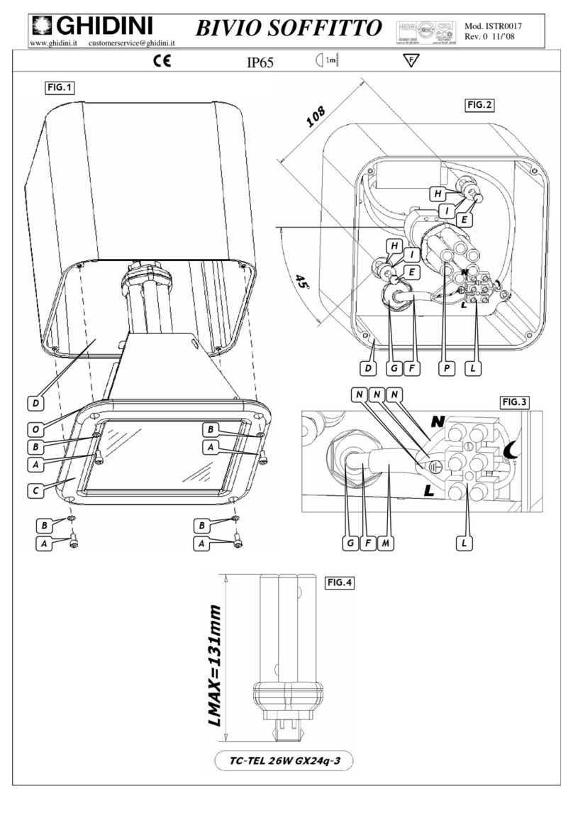 GHIDINI BIVIO SOFFITTO manual