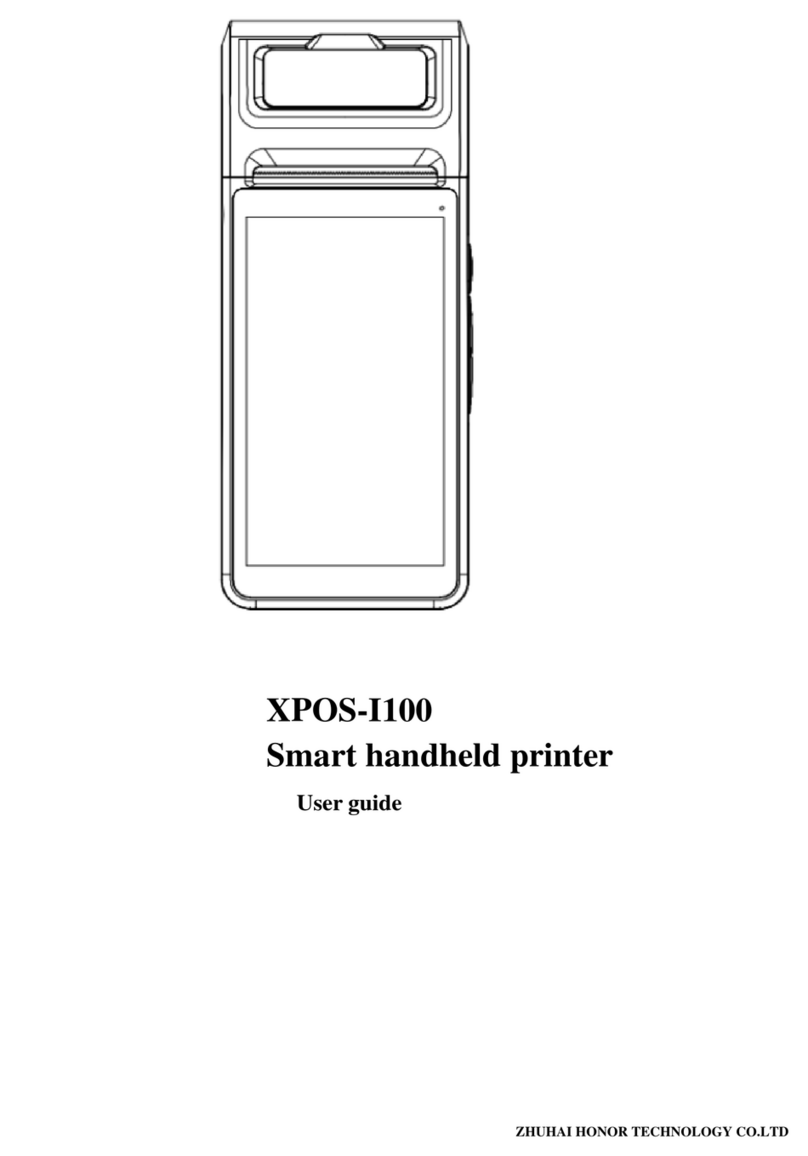 ZHUHAI HONOR TECHNOLOGY XPOS-I100 User manual
