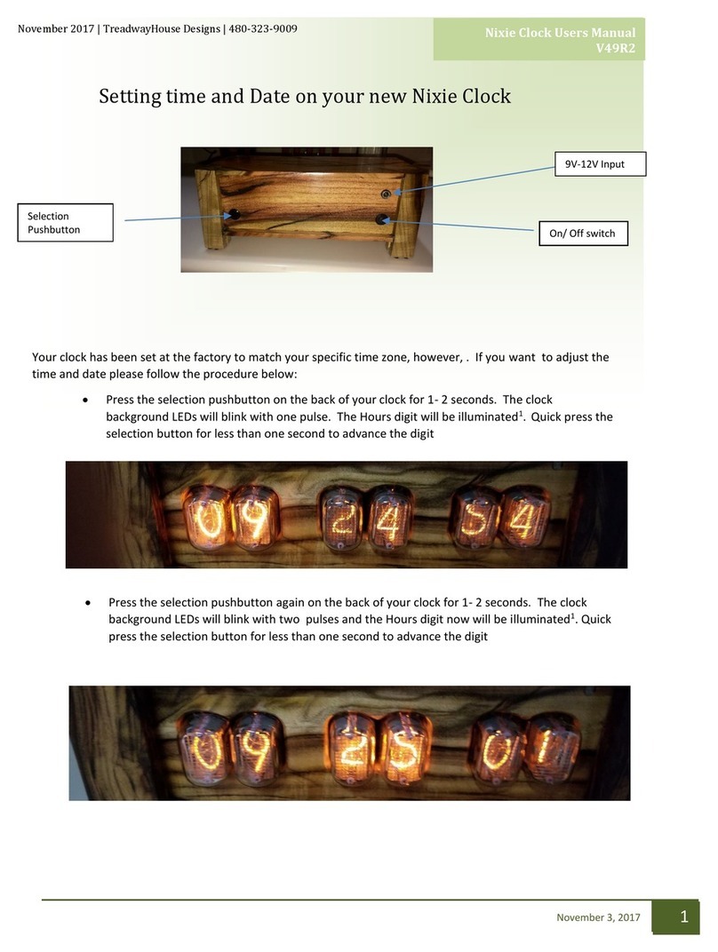 TreadwayHouse Designs Nixie V49R2 user manual