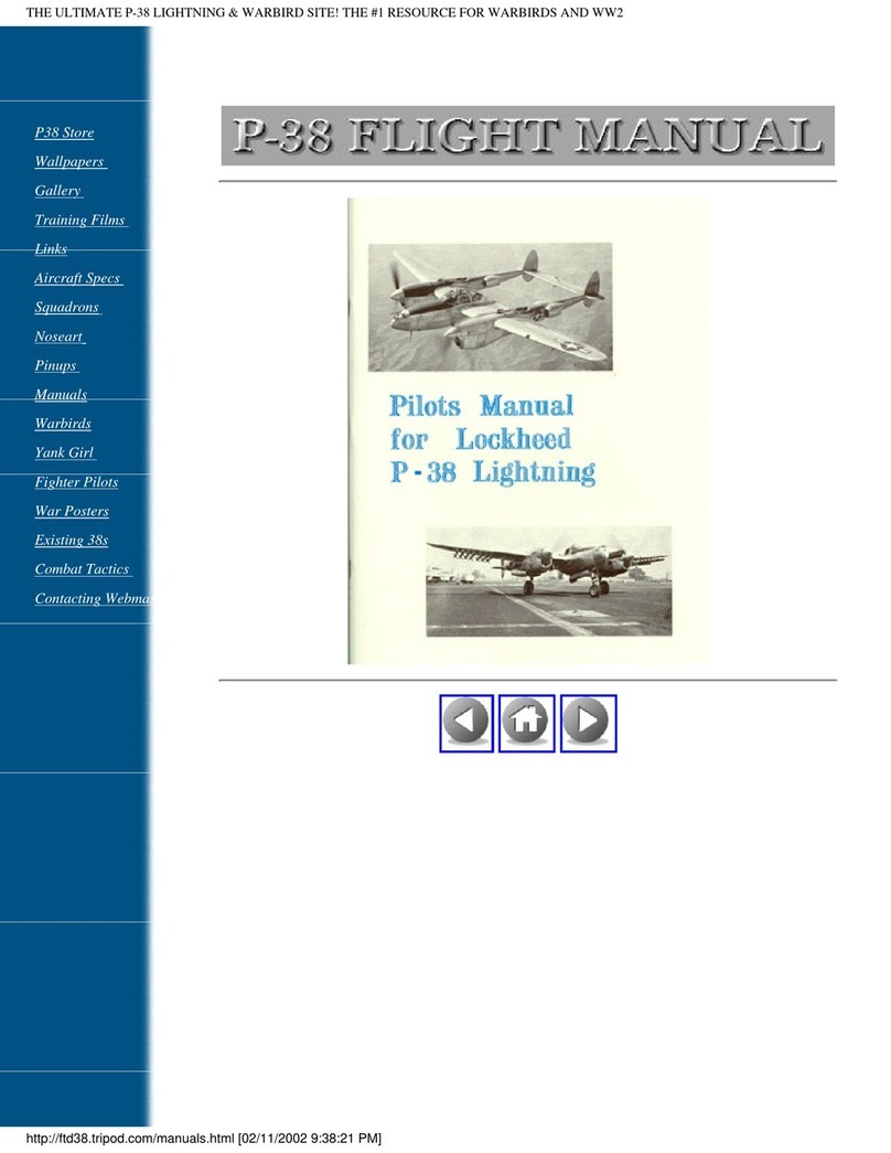 Lockheed P-38 Lightning Pilot's manual