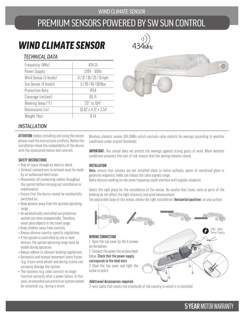 SW SUN CONTROL WIND CLIMATE SENSOR manual