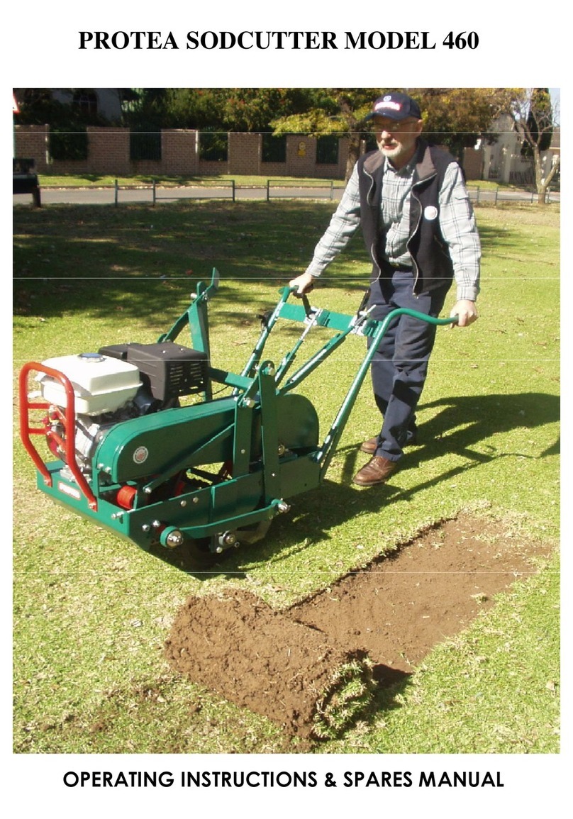 PROTEA SODCUTTER 460 Operating Instructions & Spares Manual