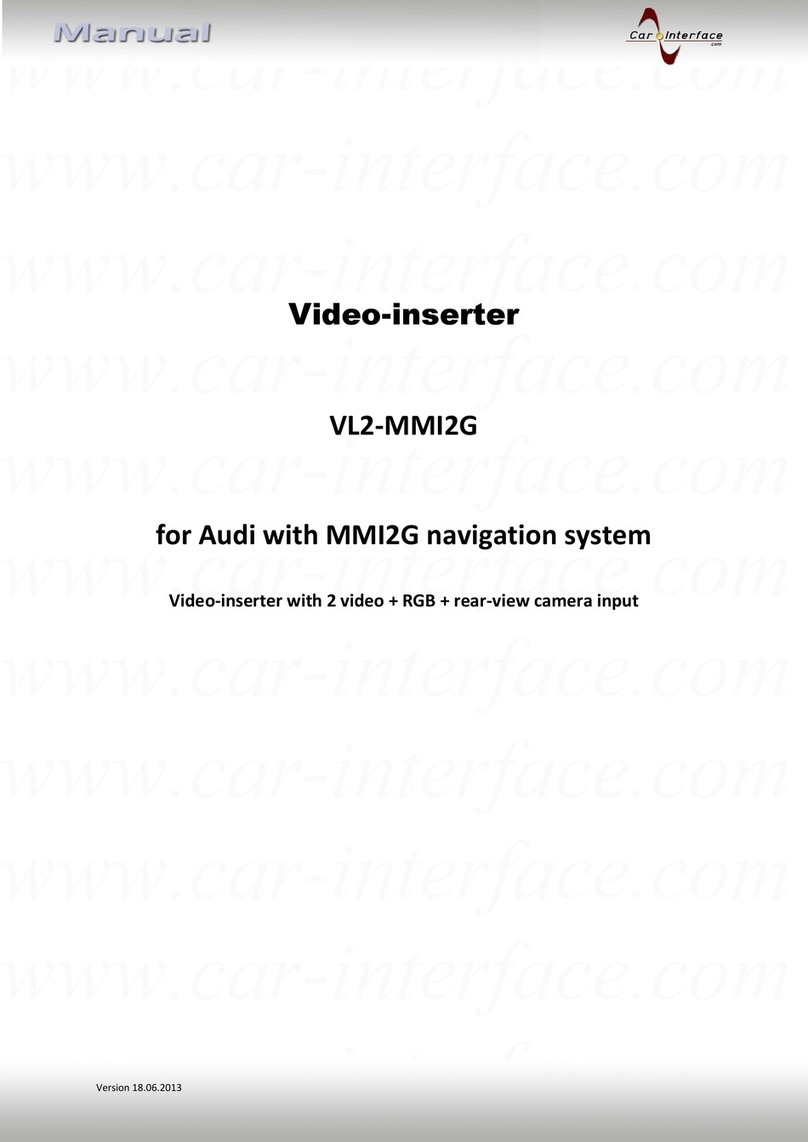 Car-Interface VL2-MMI2G User manual Car-Interface VL2-MMI2G User manual