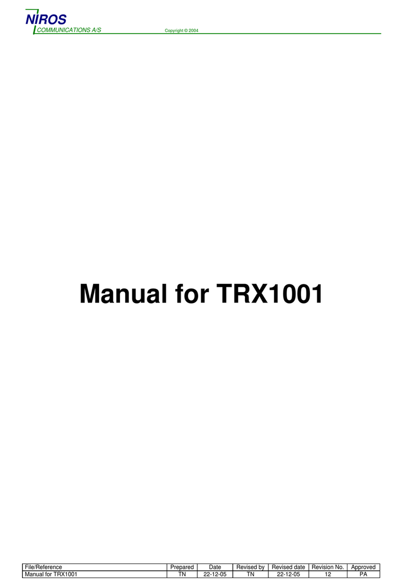 NIROS TRX1001 Series manual