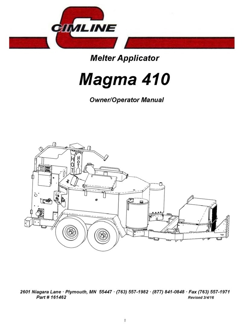 CIMLINE Magma 410 Owner's/operator's manual