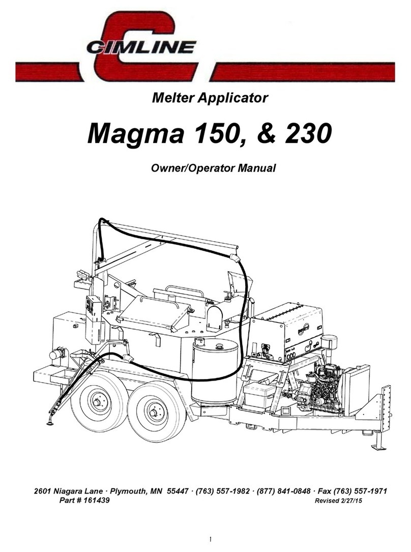 CIMLINE Magma 150 Owner's manual