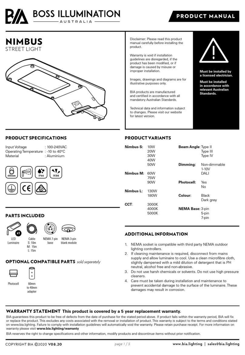 BOSS ILLUMINATION NIMBUS S User manual