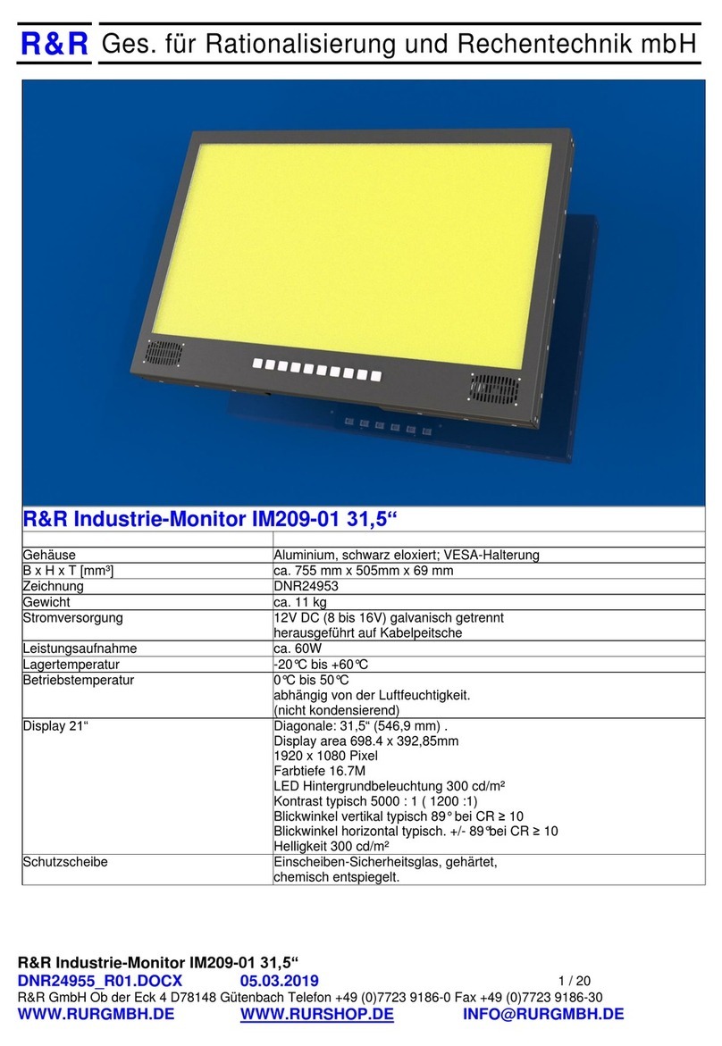 RUR R&R IM209-01 manual