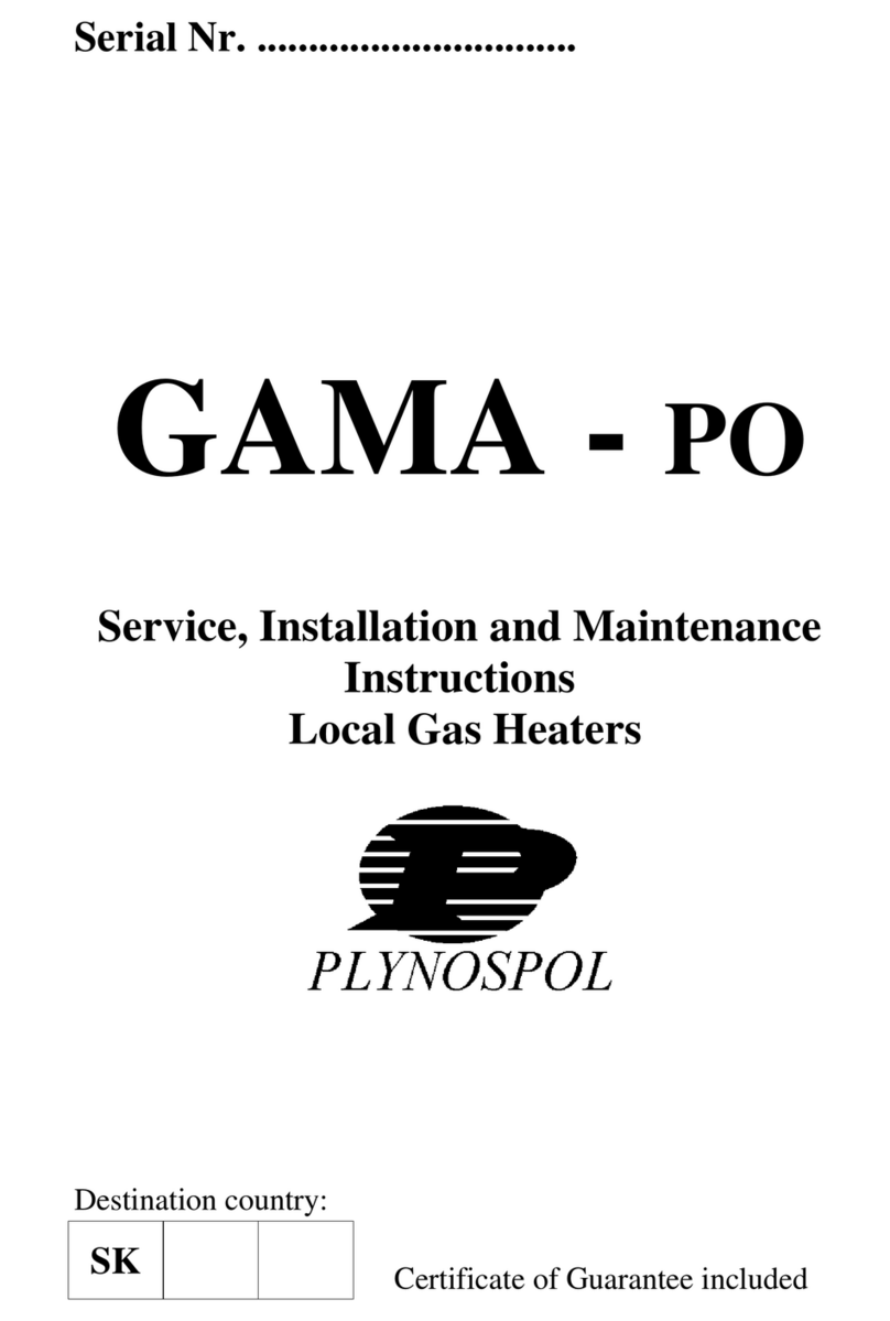 Plynospol GAMA-PO Series Service, Installation and Maintenance Instructions