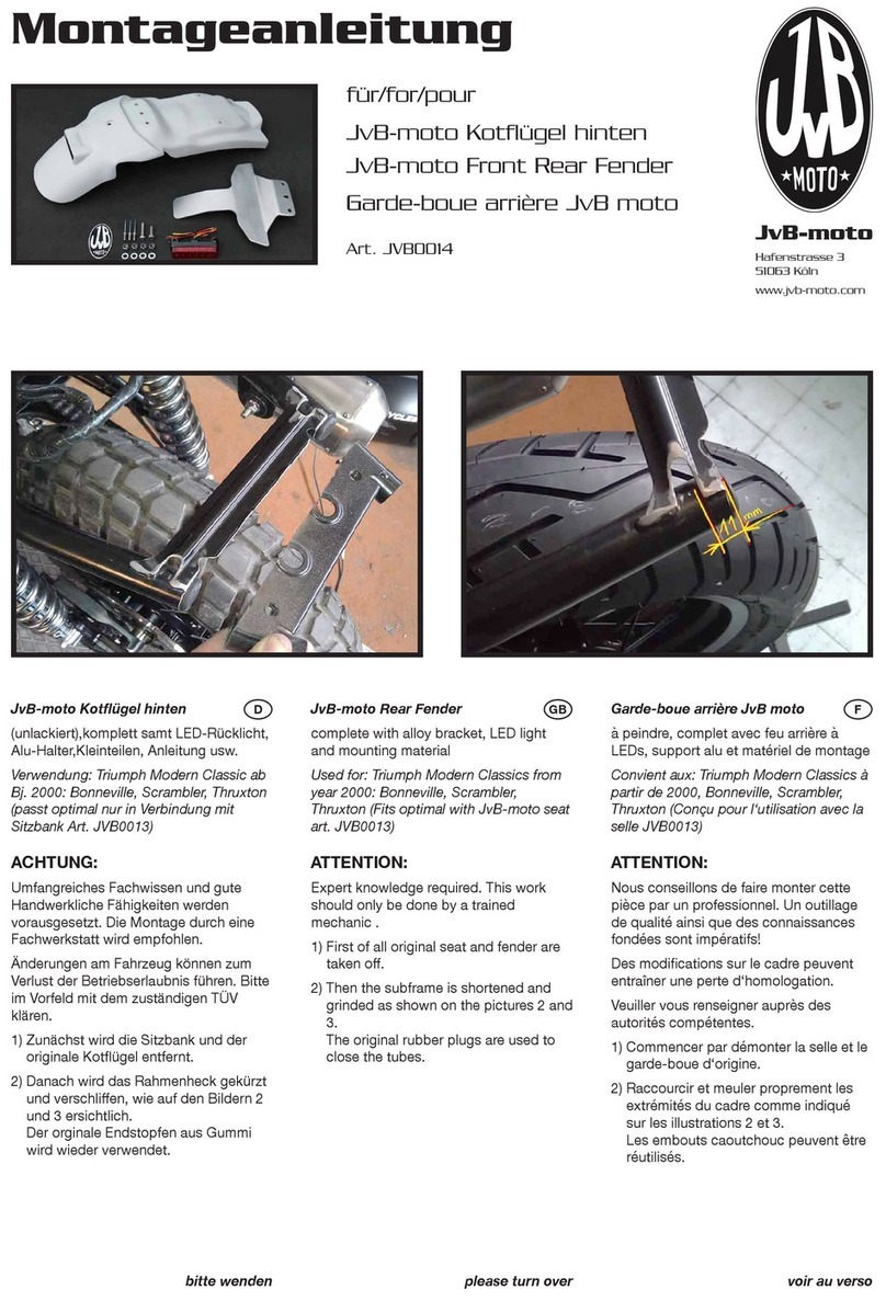 JvB-moto JVB0014 Assembly instructions
