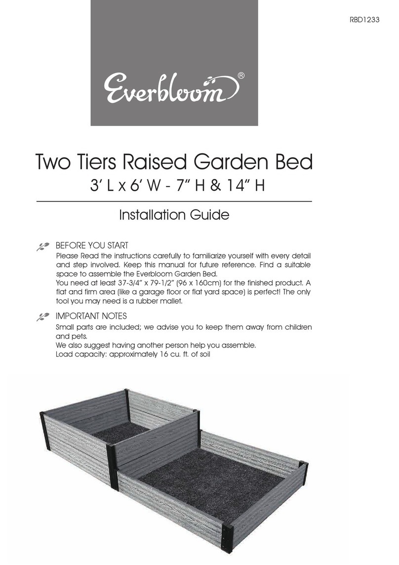 Everbloom Two Tiers Raised Garden Bed installation guide