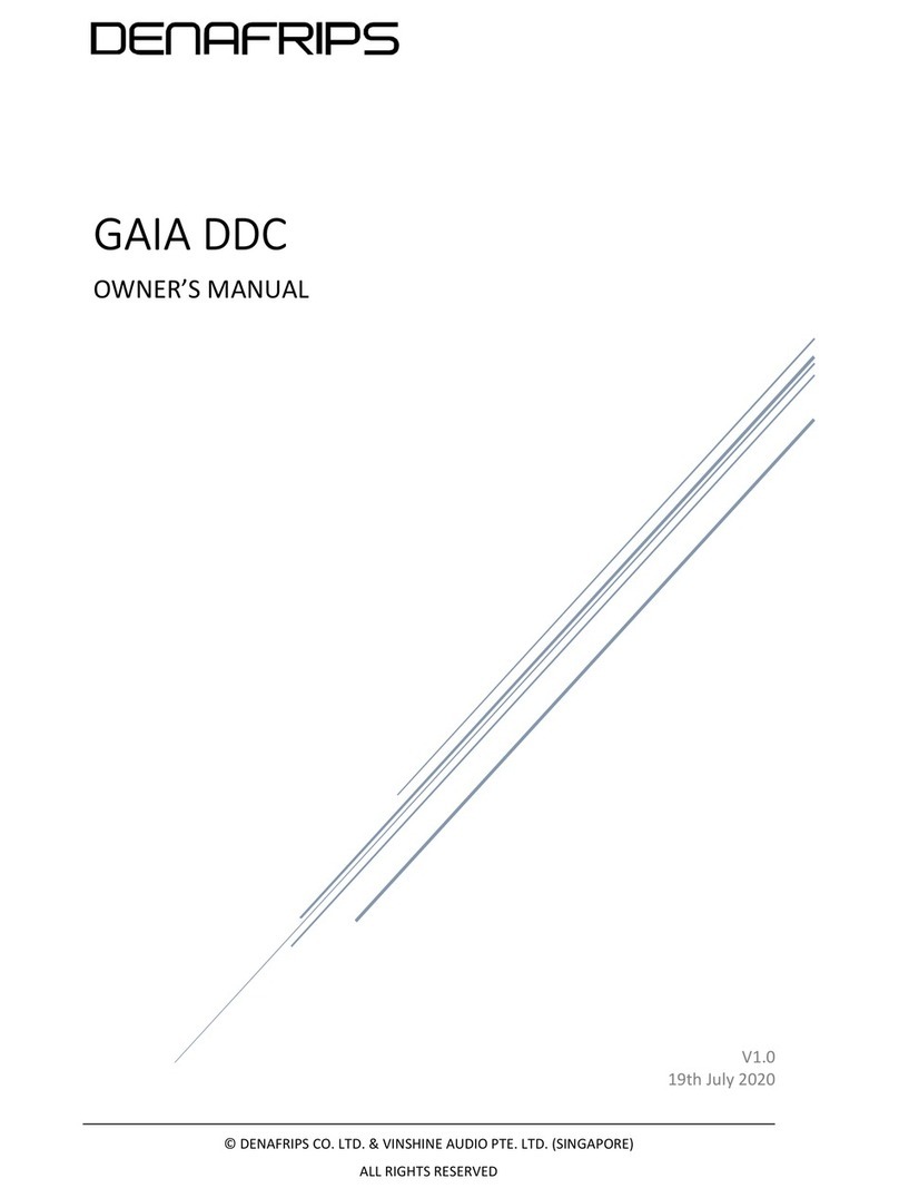 DENAFRIPS GAIA DDC owner's manual