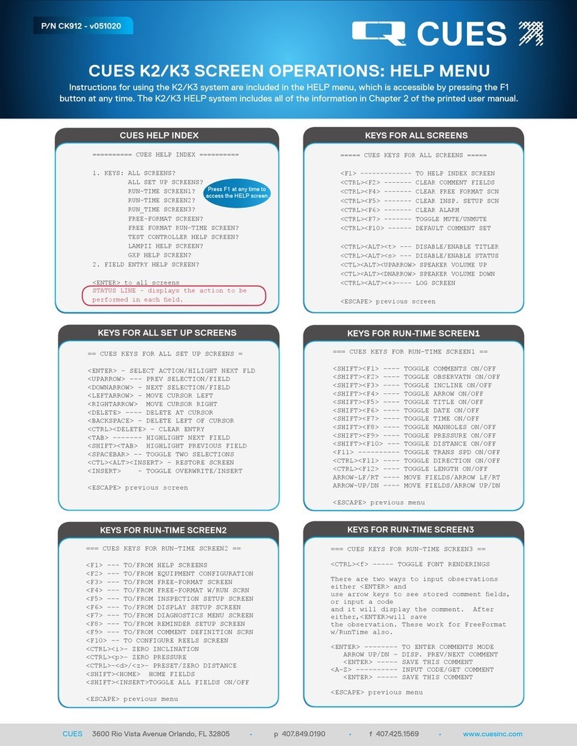 CUES K2 Instruction Manual