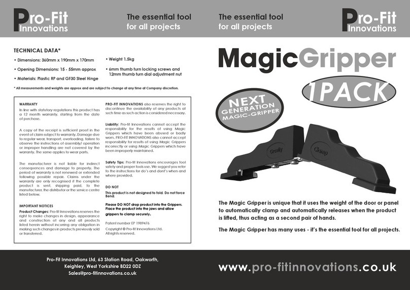 Pro-Fit Innovations Magic Gripper manual