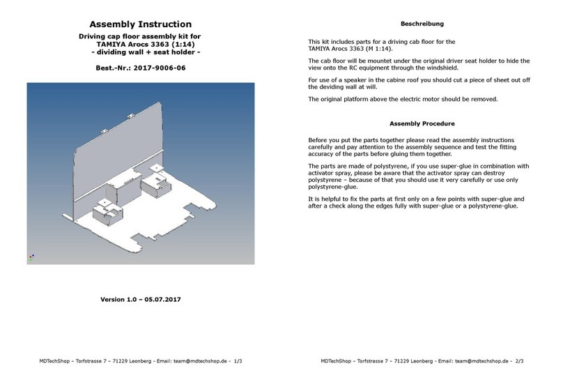 MDTechShop 2017-9006-06 Assembly instruction