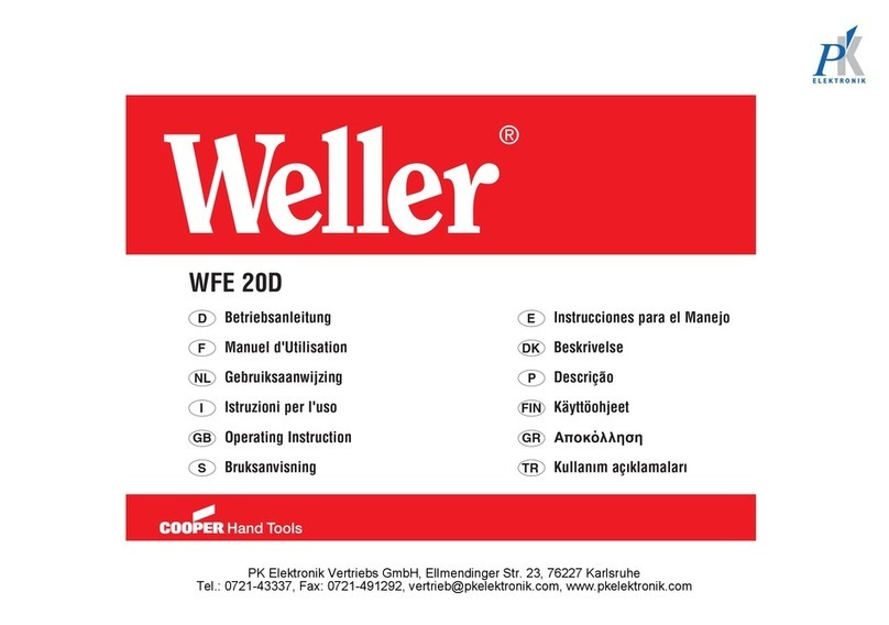 PK Elektronik Weller WFE 20D Operating	 instruction