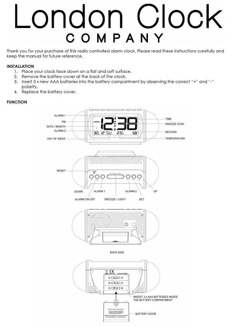 London Clock 2389042 User manual