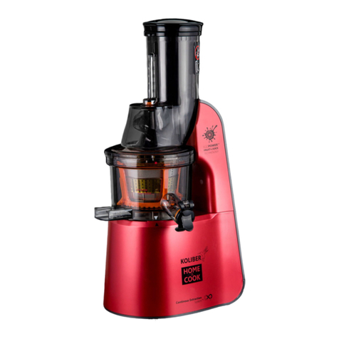 Koliber HOME&COOK Premium Line SQUEEZEMAX X-800-W Instruction manual & warranty Koliber HOME&COOK Premium Line SQUEEZEMAX X-800-W Instruction manual & warranty