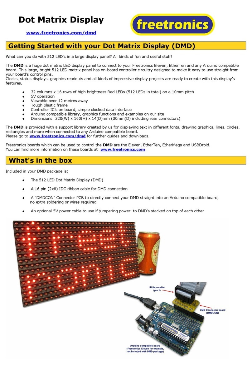 freetronics DMD User manual