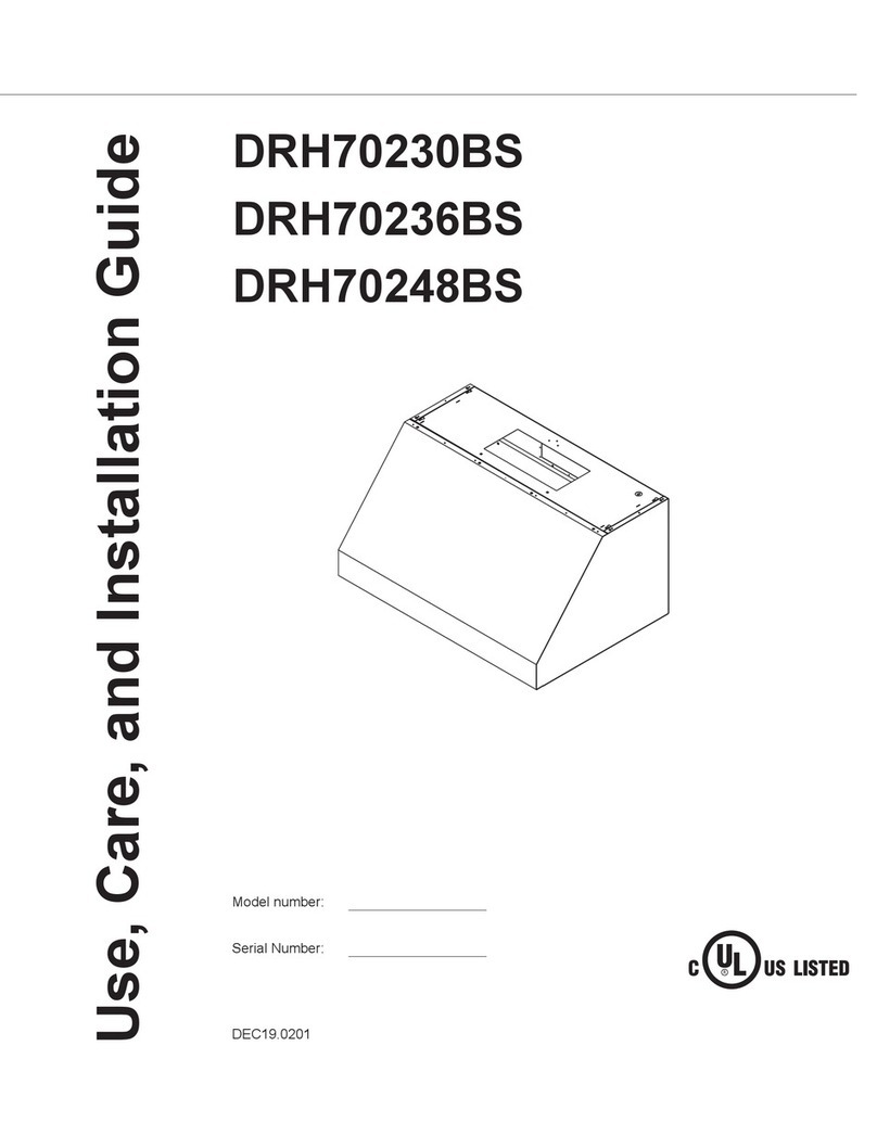LuxeAir DRH70230BS Use, care and installation guide