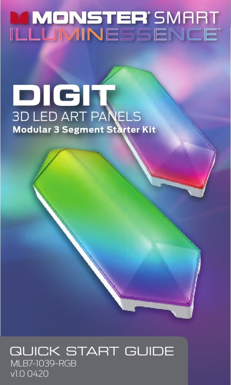 Monster Smart Illuminessence DIGIT MLB7-1039-RGB quick start guide