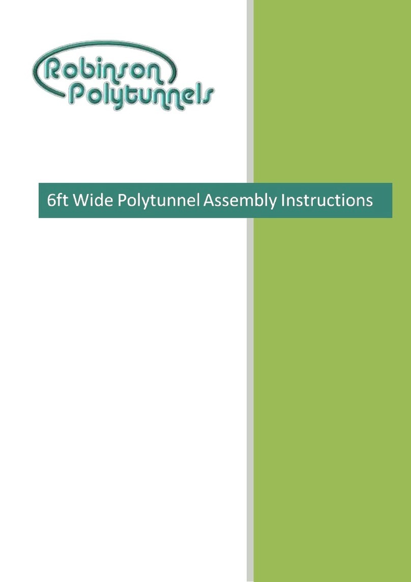 Robinson Polytunnels 6ft Wide Polytunnel Assembly instructions