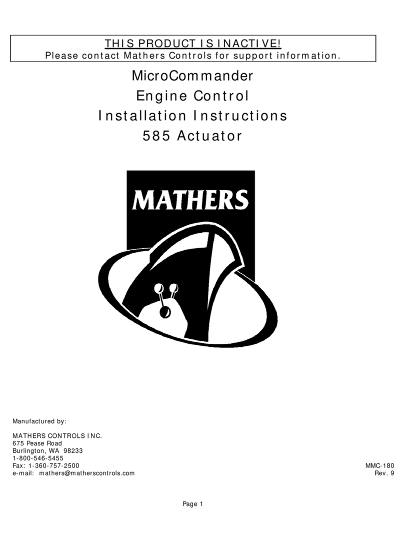 MATHERS CONTROLS MicroCommander installation instructions