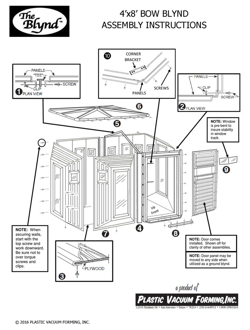 PLASTIC VACUUM FORMING The Blynd Bow Assembly instructions PLASTIC VACUUM FORMING The Blynd Bow Assembly instructions