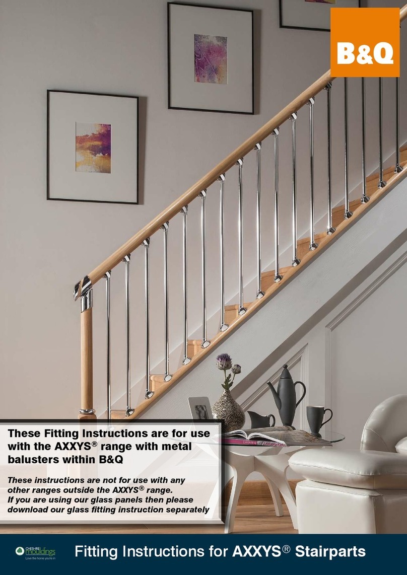 CHESHIRE MOULDINGS B&Q AXXYS Series Fitting instructions
