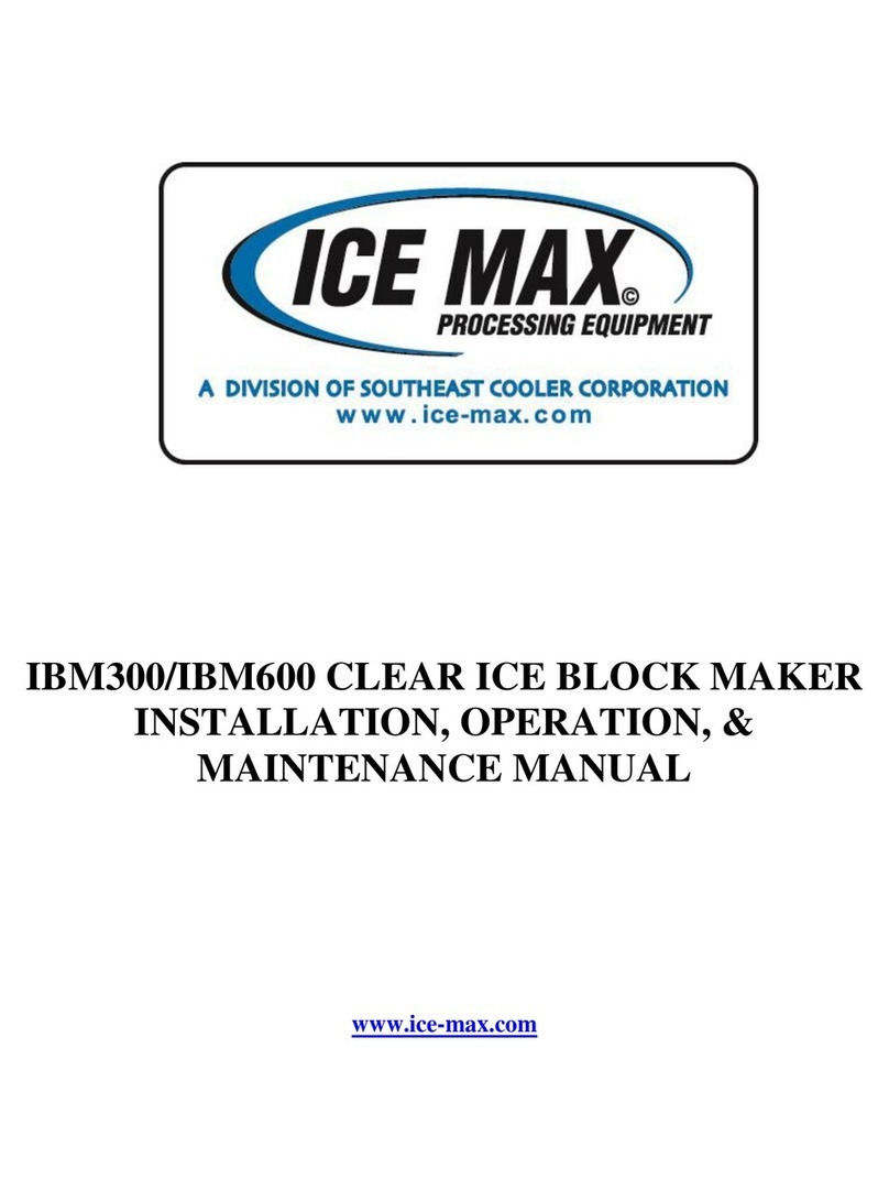 Southeast Cooler Corporation Ice Max IBM300 Installation, operation & maintenance manual Southeast Cooler Corporation Ice Max IBM300 Installation, operation & maintenance manual