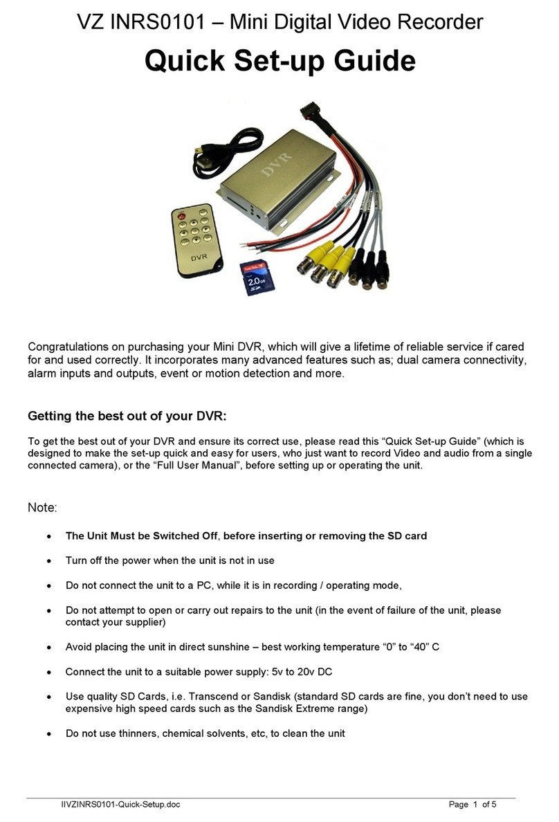 Insight Security VZ INRS0101 Quick setup guide