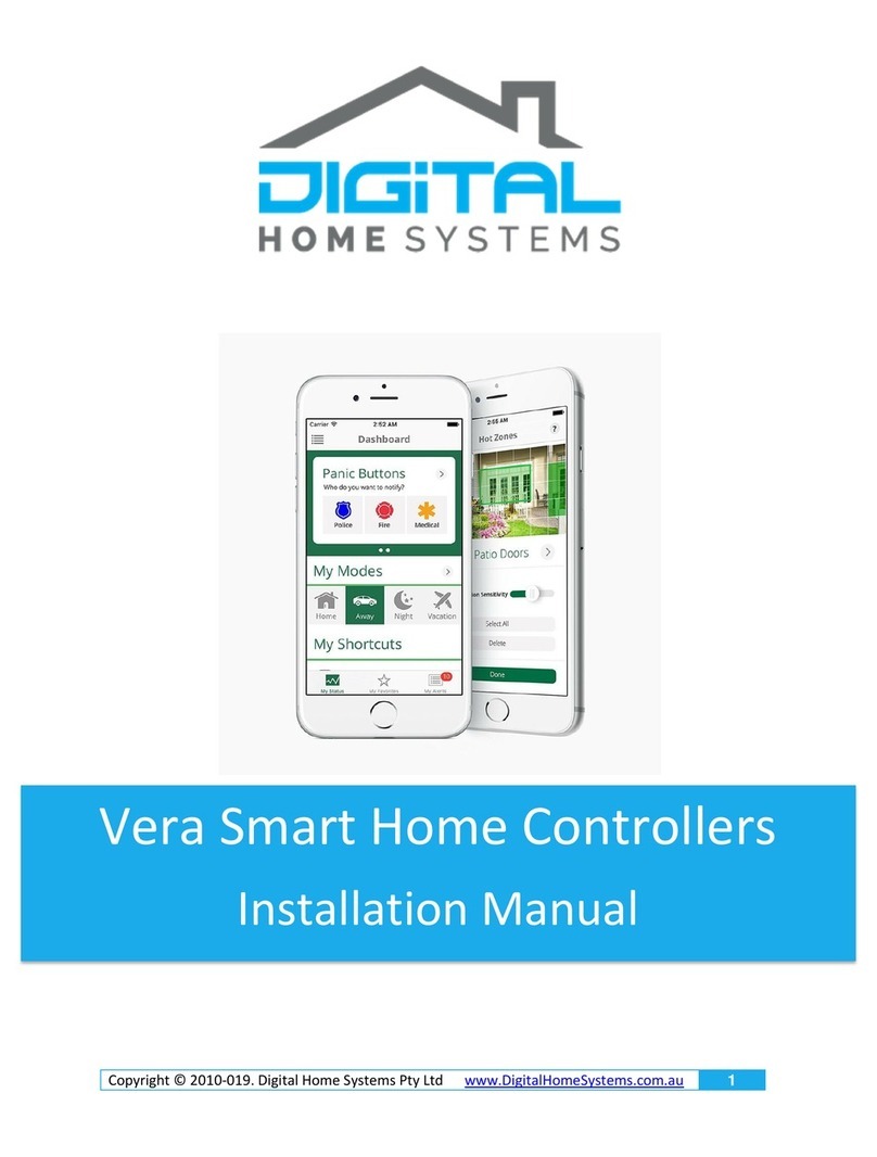 Digital Home Systems Vera installation manual