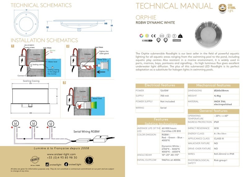 OR STEEL light ORPHIE User manual