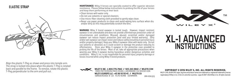 Wiley x XL-1 ADVANCED User manual