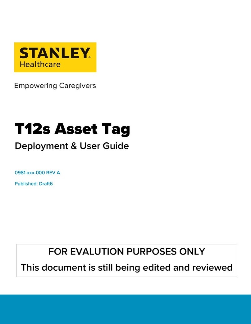 Stanley Healthcare AeroScout T12s Deployment & User Guide