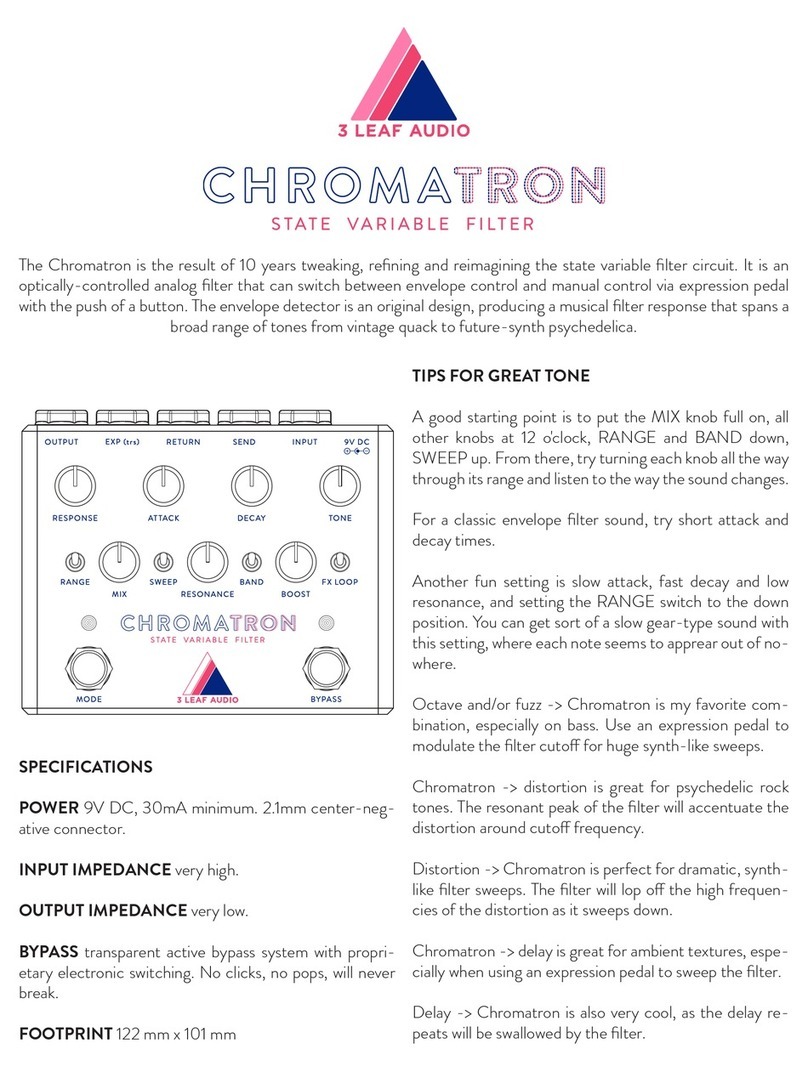 3 Leaf Audio Chromatron quick start guide
