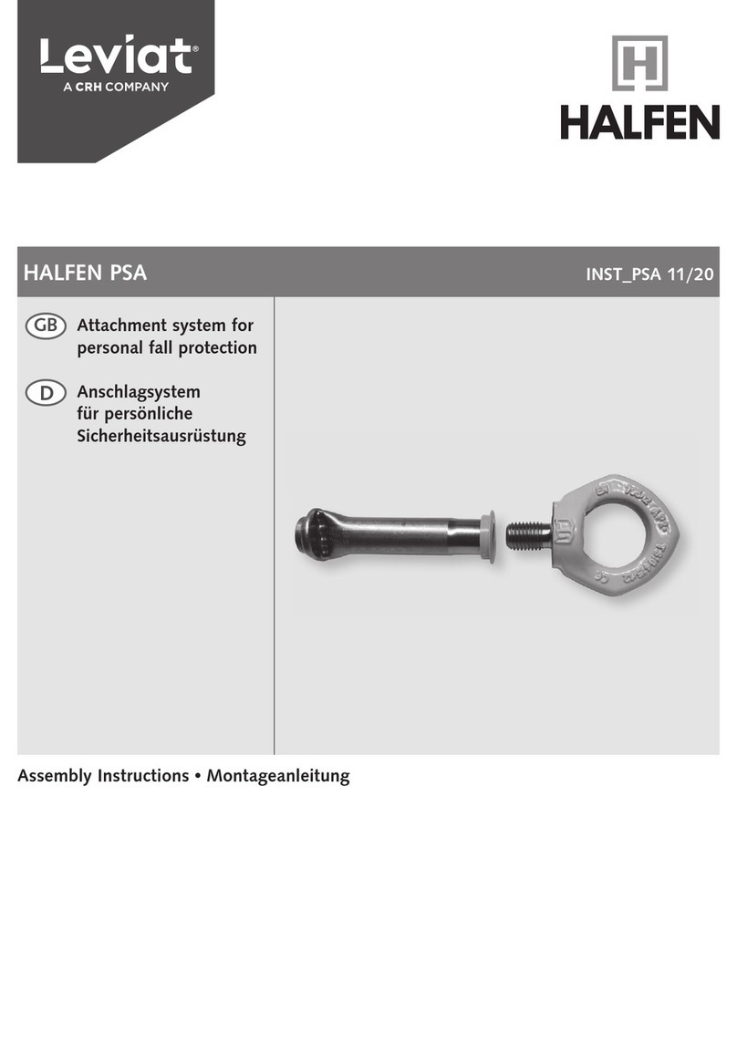 Leviat HALFEN PSA Assembly instructions