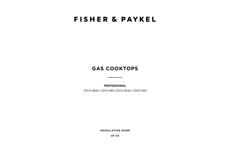 Fisher & Paykel PROFESSIONAL CDV3-365H installation guide
