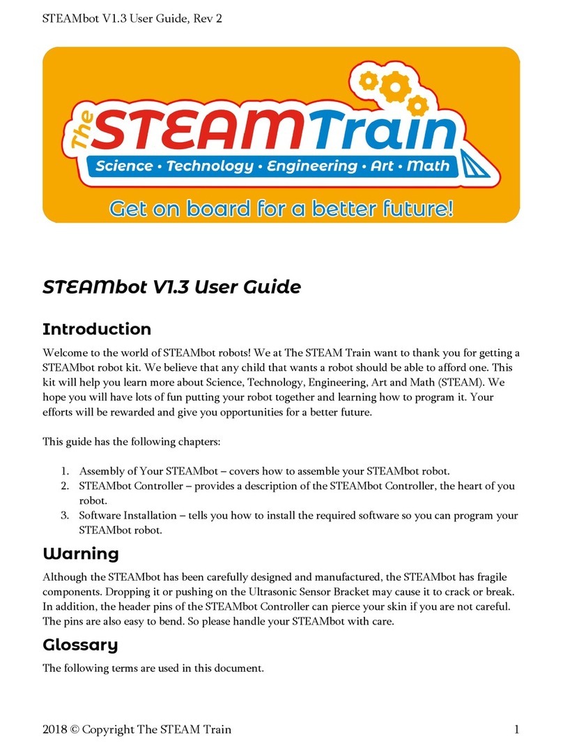 STEAM Train STEAMbot V1.3 user guide